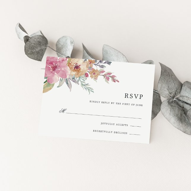 Placa RSVP de Blooms pintada (Criador carregado)