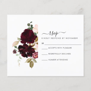 Placa RSVP de Borgonha e Creme