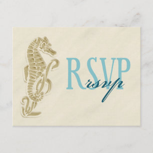 Placa RSVP de Casamento de Cavalo