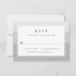 Placa RSVP de Casamento de Massa de Coloração d'Ág