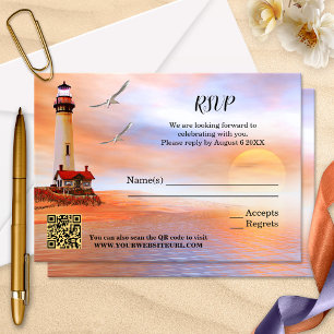 Placa RSVP de Casamento de Roupa de Praia Artístic