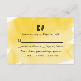 Placa RSVP de Casamento de Wash com Aquarela Amare