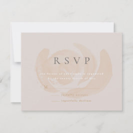 Placa RSVP de Casamento Floral de Cores Aquáticas 