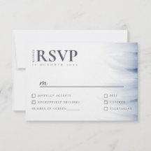 Placa RSVP de Casamento Minimalista com Destaque d