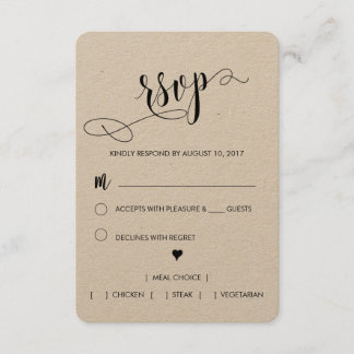 Placa RSVP de Casamento Russo