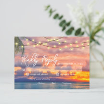 Placa RSVP de Casas de Praia Sunset