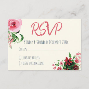 Placa RSVP de chá de fraldas - Rosa