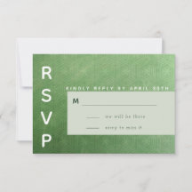 Placa RSVP de Cidade Emerald