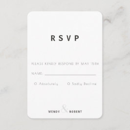 Placa RSVP de Coleção Botânica Moderna