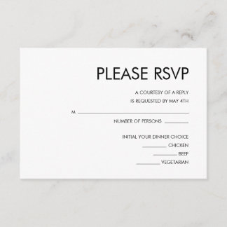 PLACA RSVP DE CONVITE DE CASAMENTO