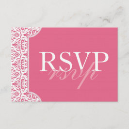 Placa RSVP de Damasco Rosa