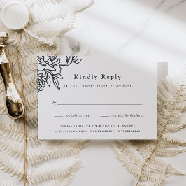 Placa RSVP de Escolha de Farinha do Jardim Secreto