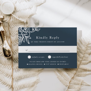 Placa RSVP de Escolha de Farinha do Jardim Secreto