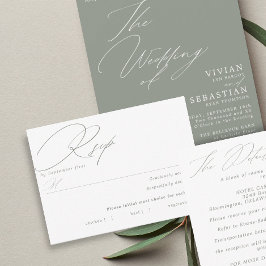 Placa RSVP de escolha de refeição branca de faixa 