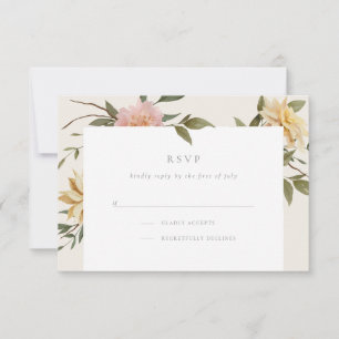 Placa RSVP de Florais Selvagens