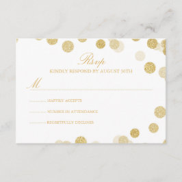 Placa RSVP de Glitter Dourada do quadro chalkboard