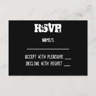 Placa RSVP de Grafite Urbano
