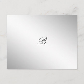 Placa RSVP de Hydrangea Divina 311-Silver