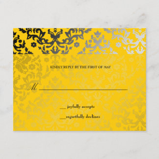 Placa RSVP de Jaqueta amarela Damask 311-Dazzling