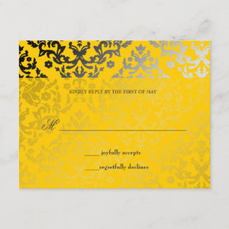 Placa RSVP de Jaqueta amarela Damask 311-Dazzling