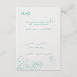 Placa RSVP de Ondas Invertidas - Azul Ovo de Robin