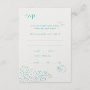 Placa RSVP de Ondas Invertidas - Azul Ovo de Robin