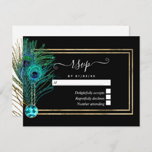 Placa RSVP de Peacock Vintage