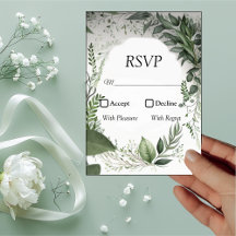 Placa RSVP de Primavera de Delicado de Licença