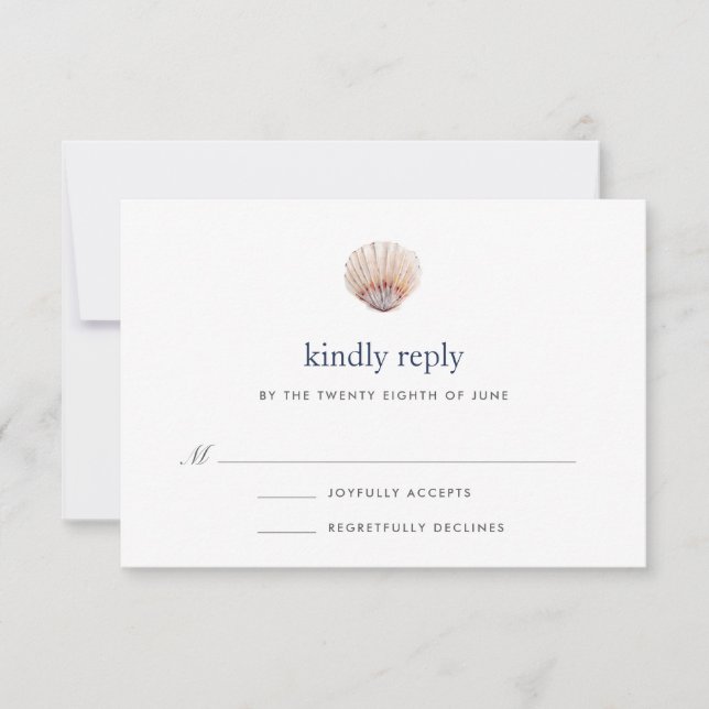 Placa RSVP de recife de coral (Frente)