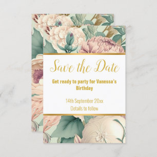 PLACA RSVP DE RESPOSTA FLORAL DA SAGE ELEGANTE