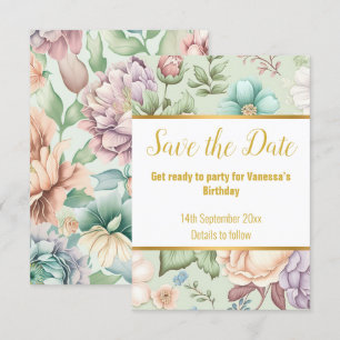 PLACA RSVP DE RESPOSTA FLORAL VERDE SAGE ELEGANTE