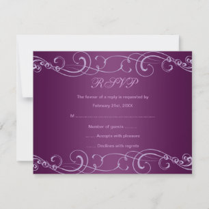 Placa RSVP de Roteiro Elegante