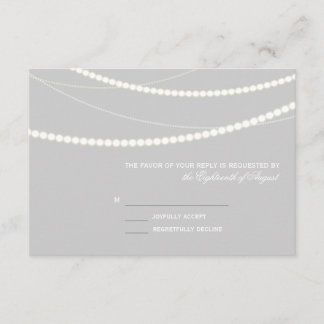 Placa RSVP de Strings de Luz Elegante Personalizáv