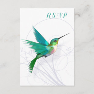 Placa RSVP de Swirl de Hummingbird