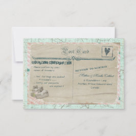 Placa RSVP de Viagem de Suitcases