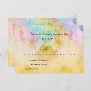 Placa RSVP Design de de colchete amarelo Bat Mitzv