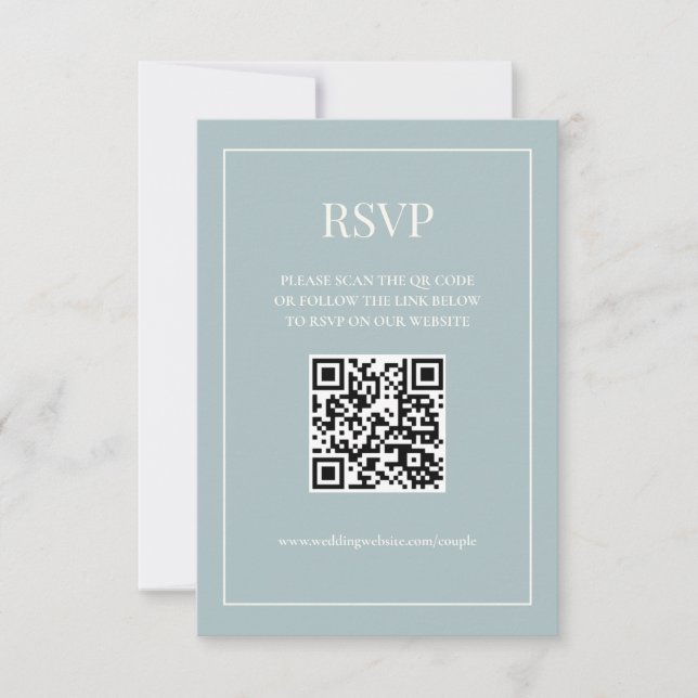 Placa RSVP Digital Dusty Blue 3,5x5 (Frente)