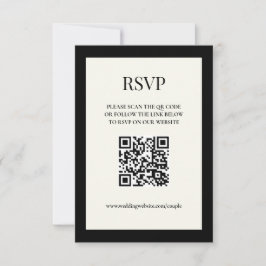 Placa RSVP Digital Preta e Branca 3,5x5