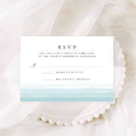 Placa RSVP Dip Dye Watercolor | Aqua