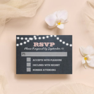 Placa RSVP do Bat Mitzvah, Luzes Rosa