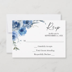 Placa RSVP Dusty Blue & Blue Floral no Mealy