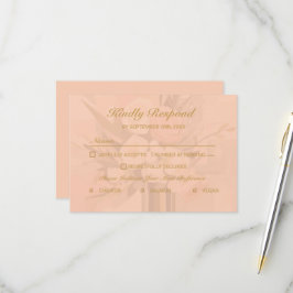 Placa RSVP Elegante de Abstrato moderno