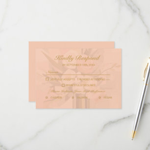 Placa RSVP Elegante de Abstrato moderno