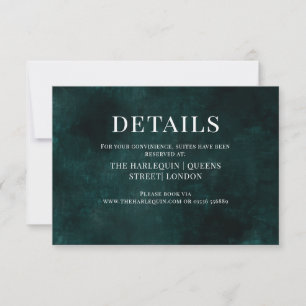 Placa RSVP EMERALD botânica escura