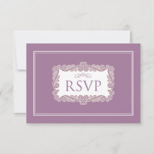Placa RSVP Encantadora (roxa)