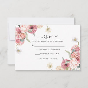 Placa RSVP Floral Annabeth