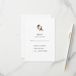 Placa RSVP Floral Burgundy Boho