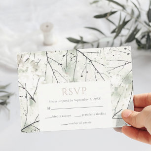 Placa RSVP Floral de Orgânico Sage Khaki