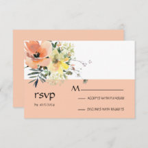 Placa RSVP Floral Peach