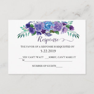 Placa RSVP Floral Puro e Azul